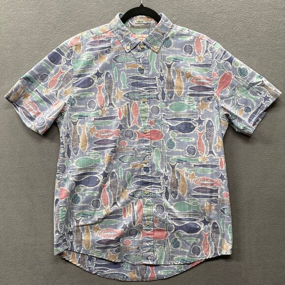 Reyn Spooner Alfred Shaheen Ebb Tide Hawaiian Shirt Limited Issue Mens M - Picture 1 of 13